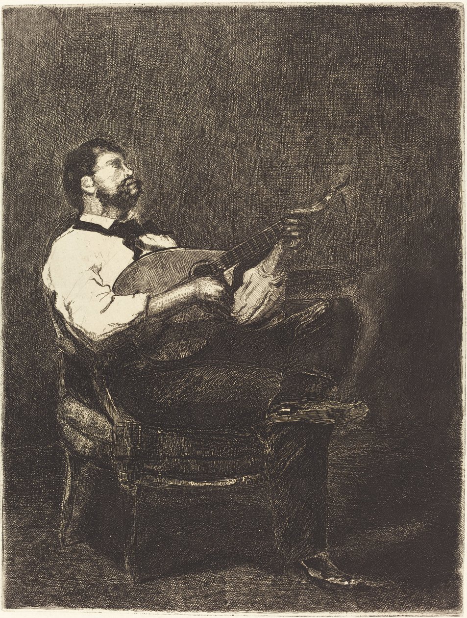 Guitar spiller af François Bonvin