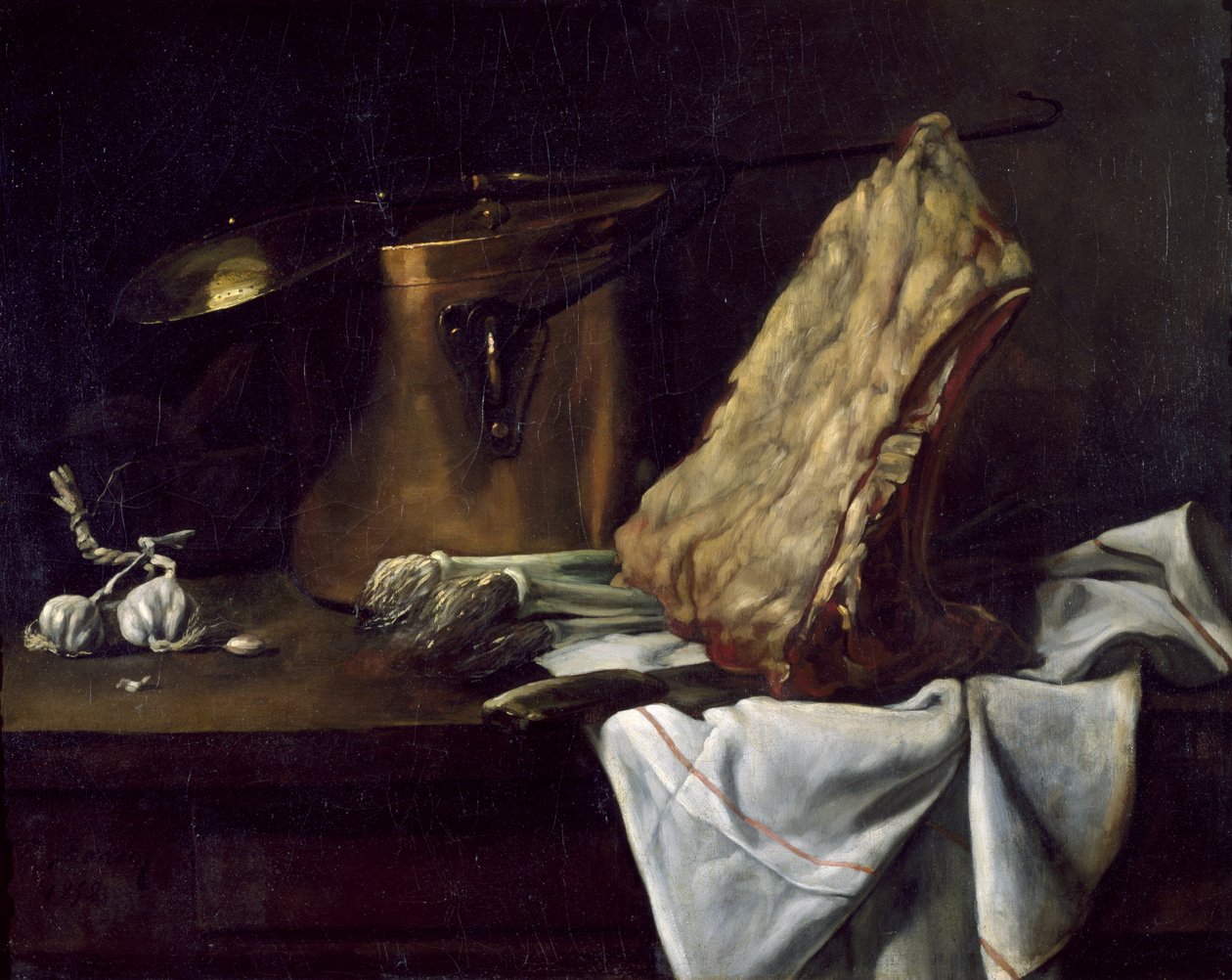 Stilleben, 1858 af François Bonvin