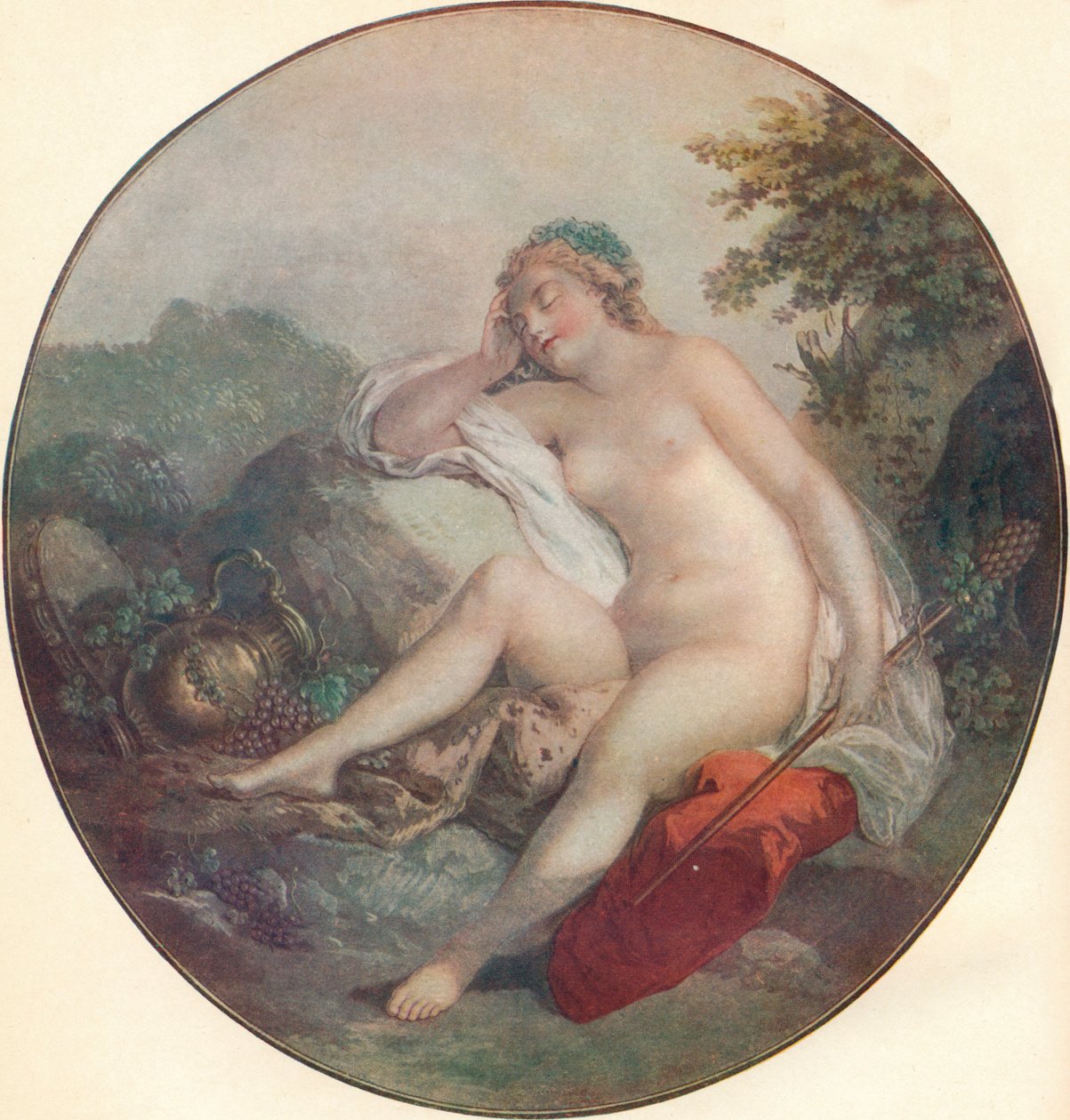 En Bacchante, 1700-tallet af François Boucher