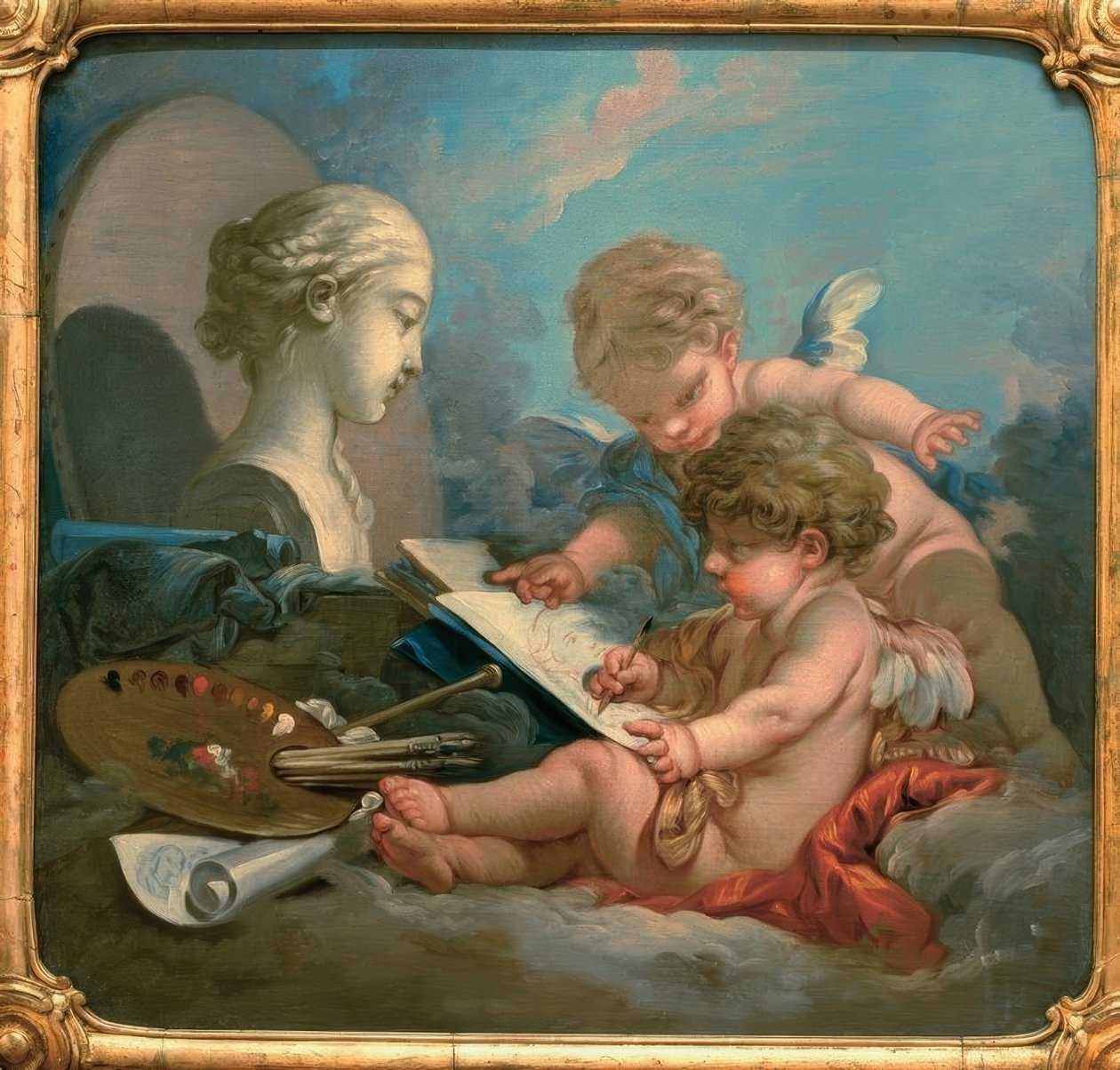 Allegori om maleri af François Boucher