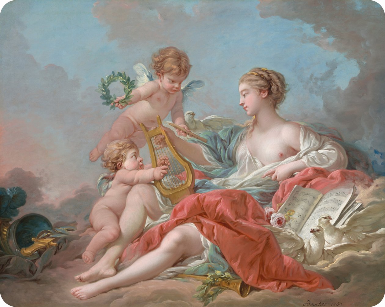 Allegori af musik af François Boucher