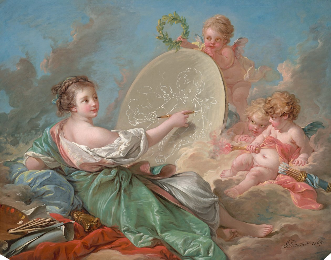 Allegori af maleri af François Boucher