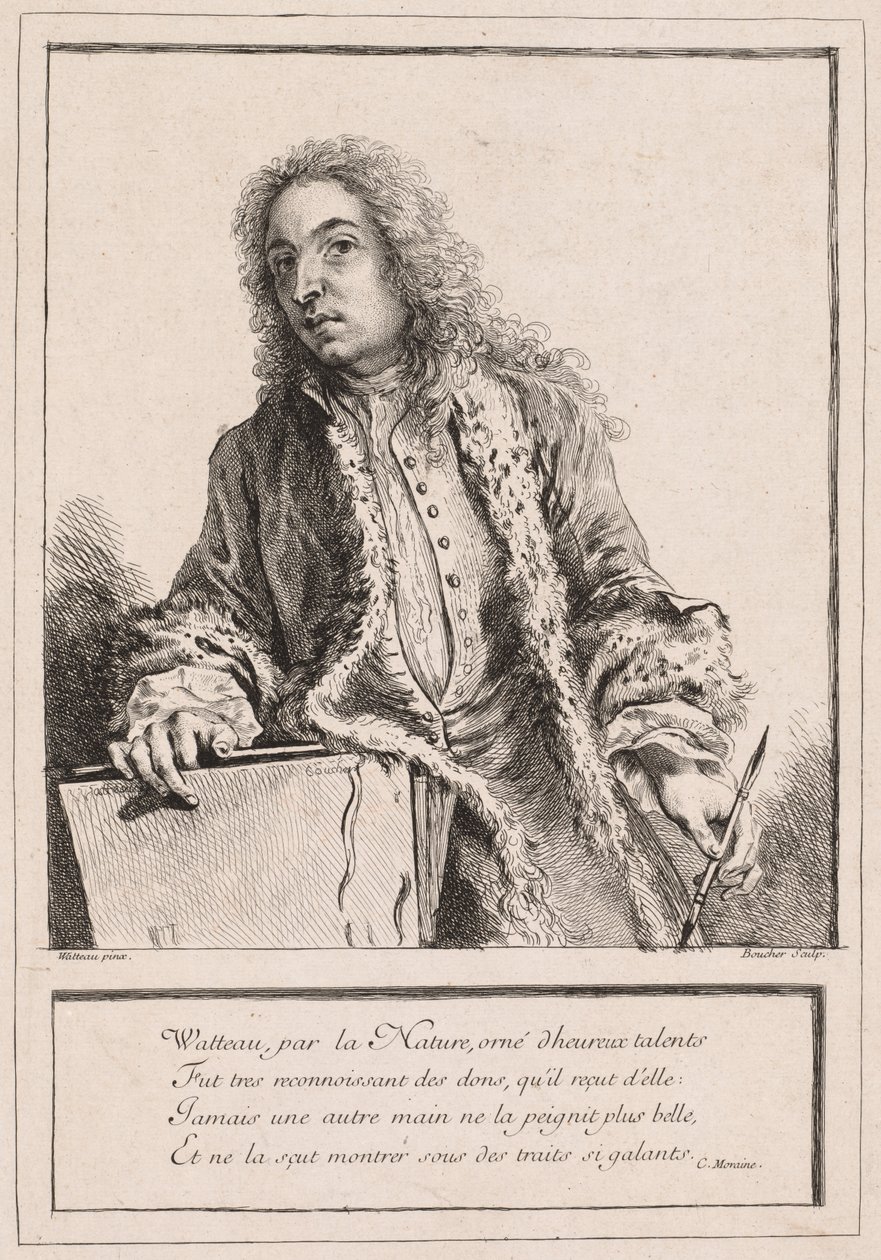 Antoine Watteau af François Boucher