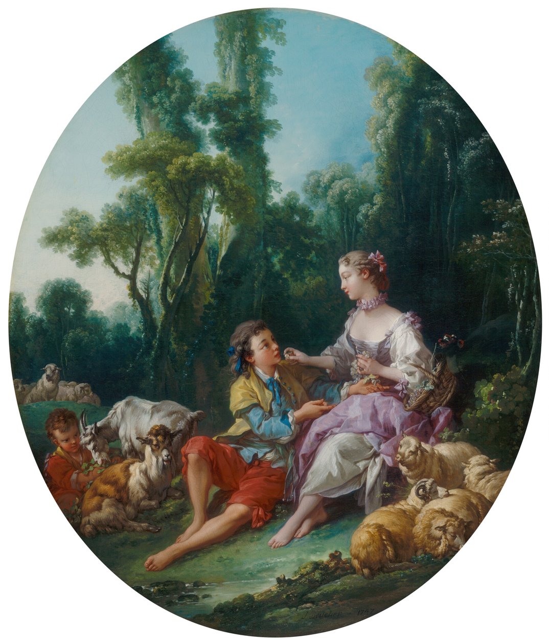 Tænker de på druen? (Pensent-ils au raisin?) af François Boucher