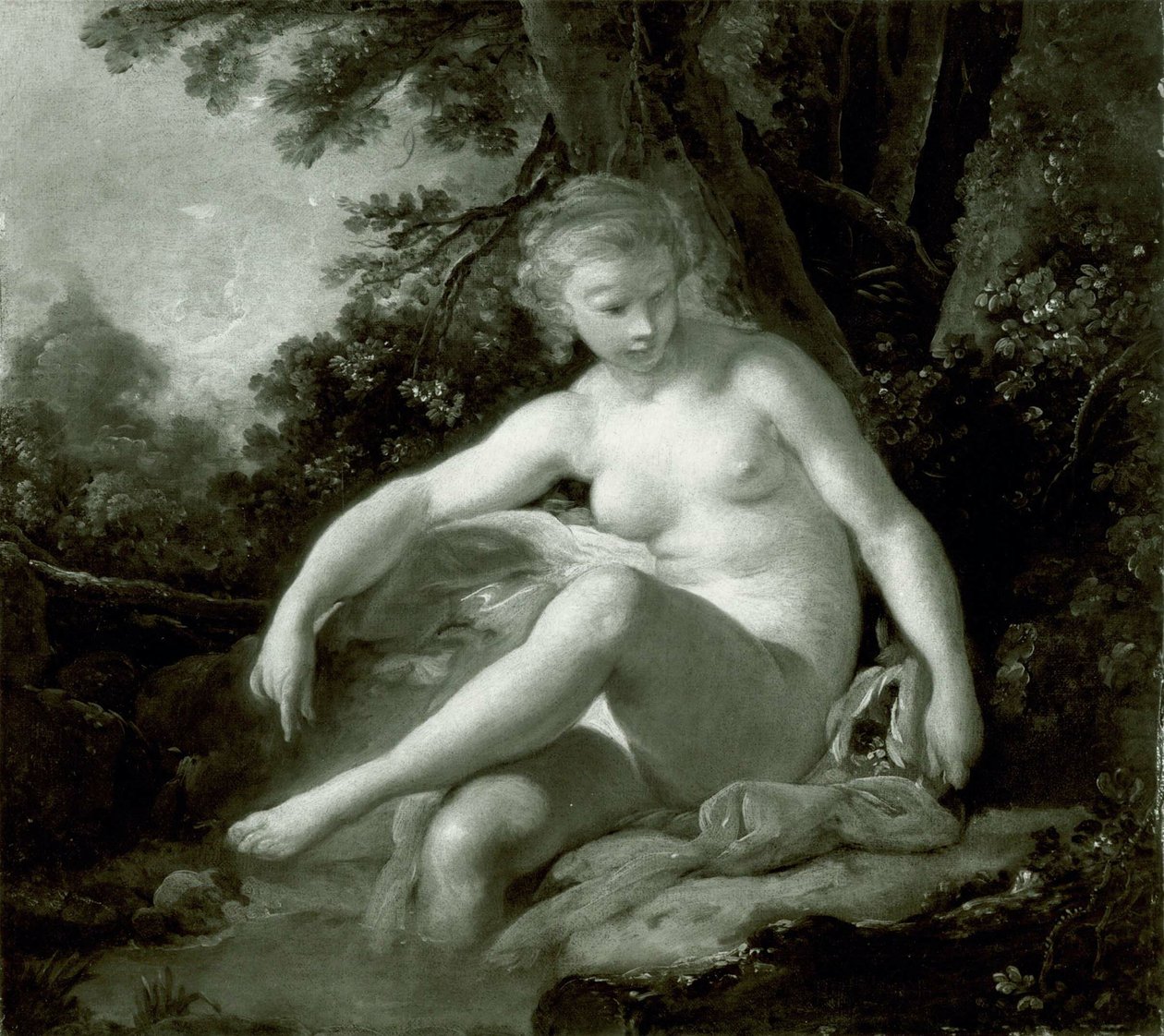 Badende nymfe af François Boucher
