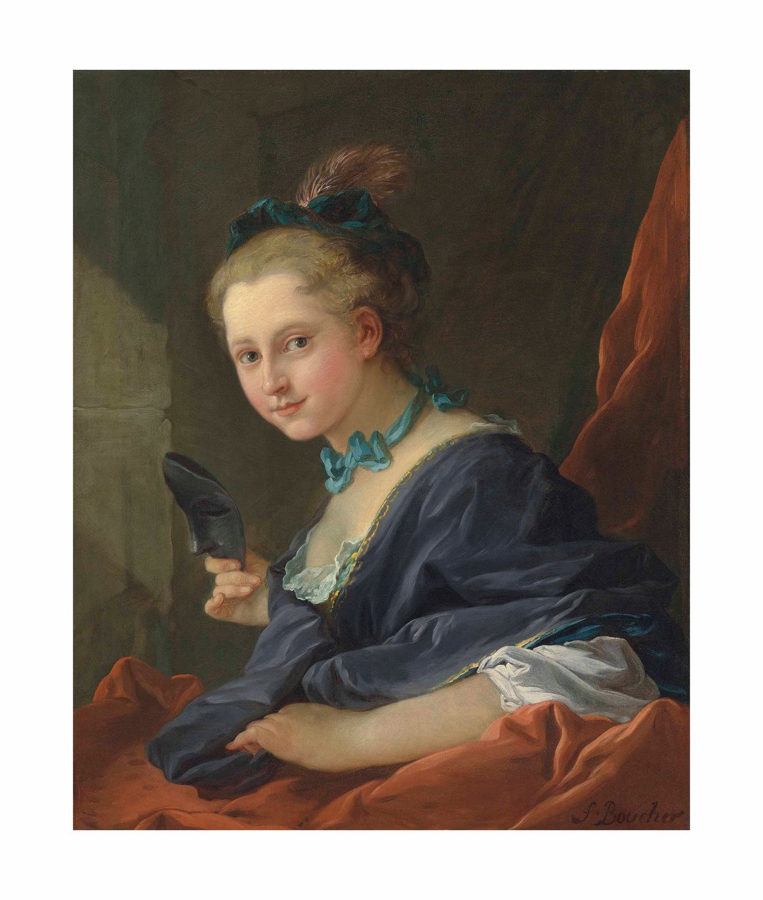 Boucher - The Evening or Lady Going to the Ball, 1734 af François Boucher