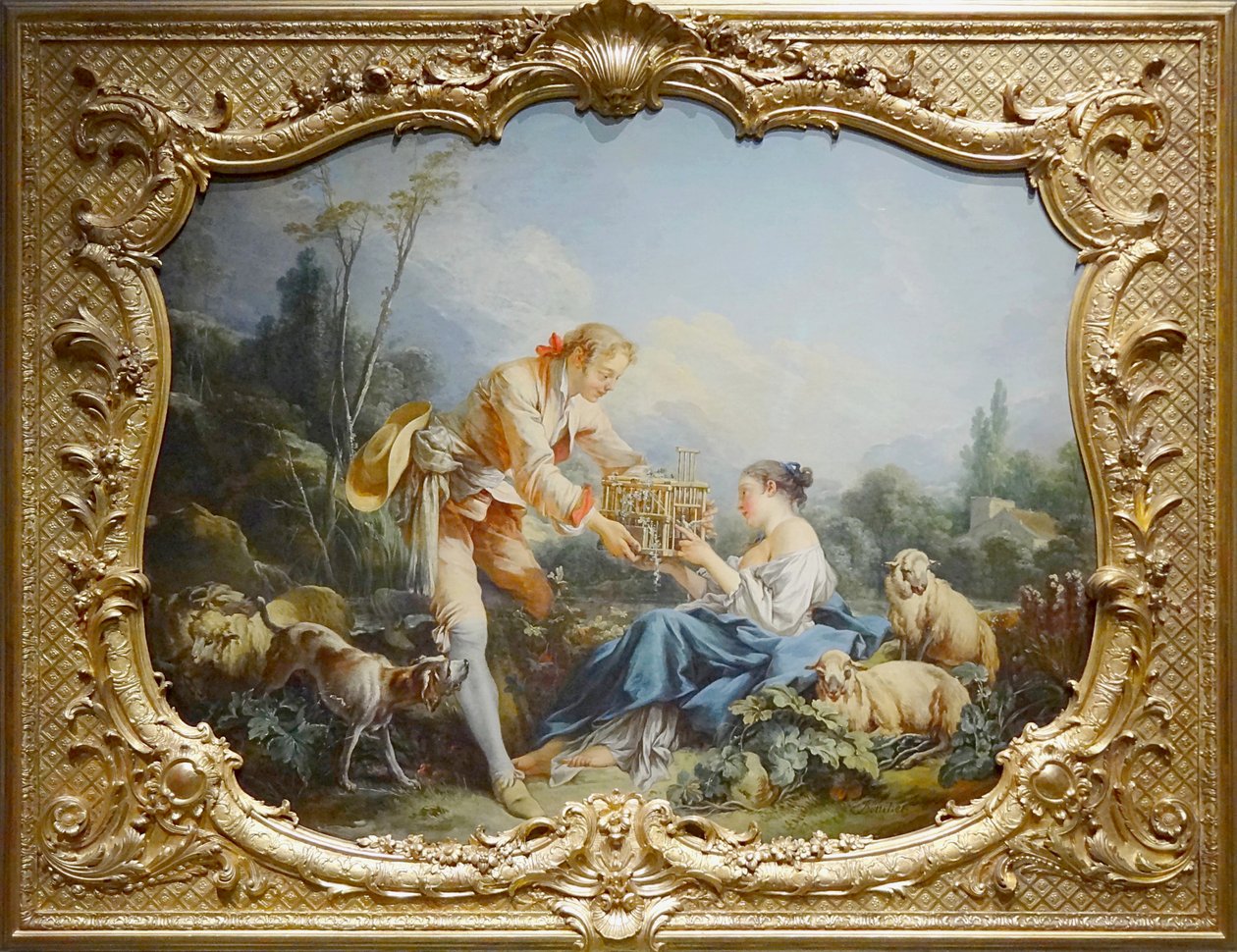 Boucher - Den medgørlige hyrde, Paris, Archives nationales, Hôtel de Soubise af François Boucher