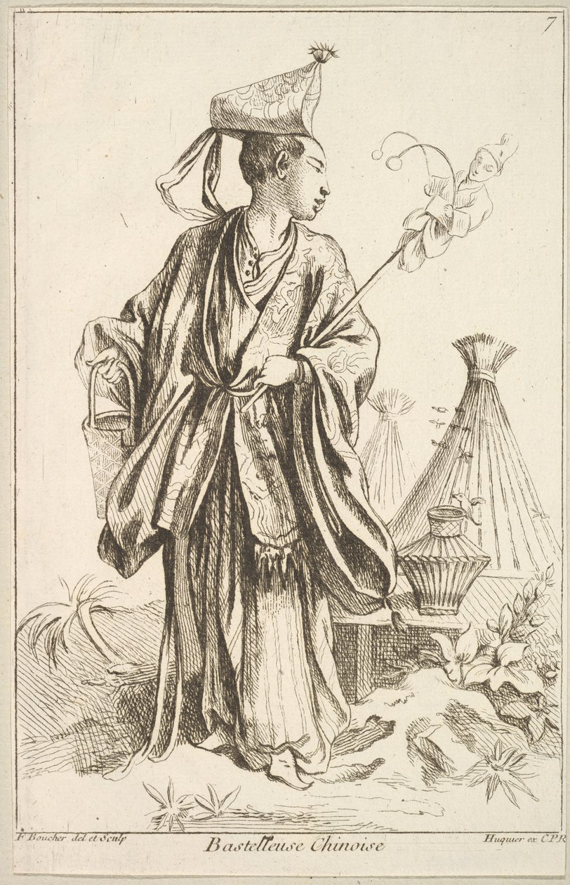 Kinesisk kunstner, 1738-45. af François Boucher