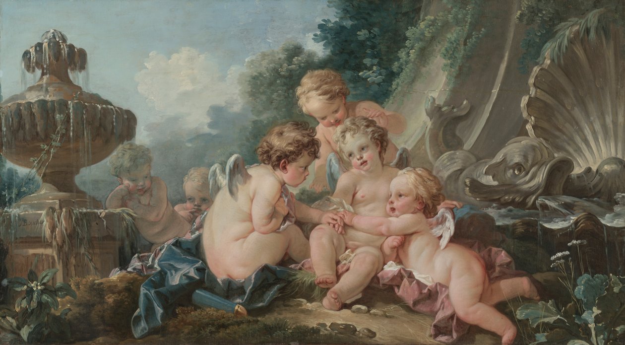 Amorer i sammensværgelse af François Boucher