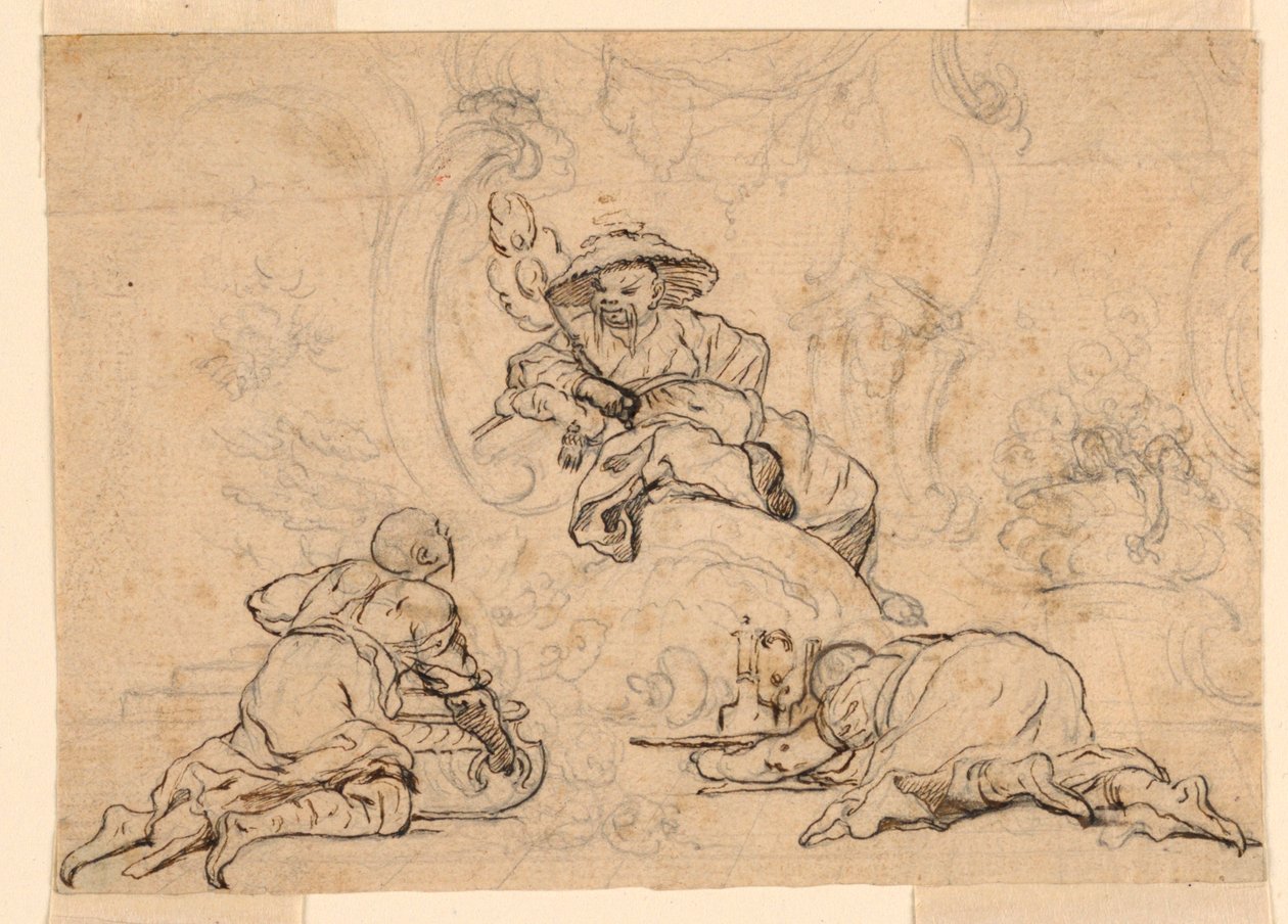 Designs til Chinoiserie Ornament af François Boucher