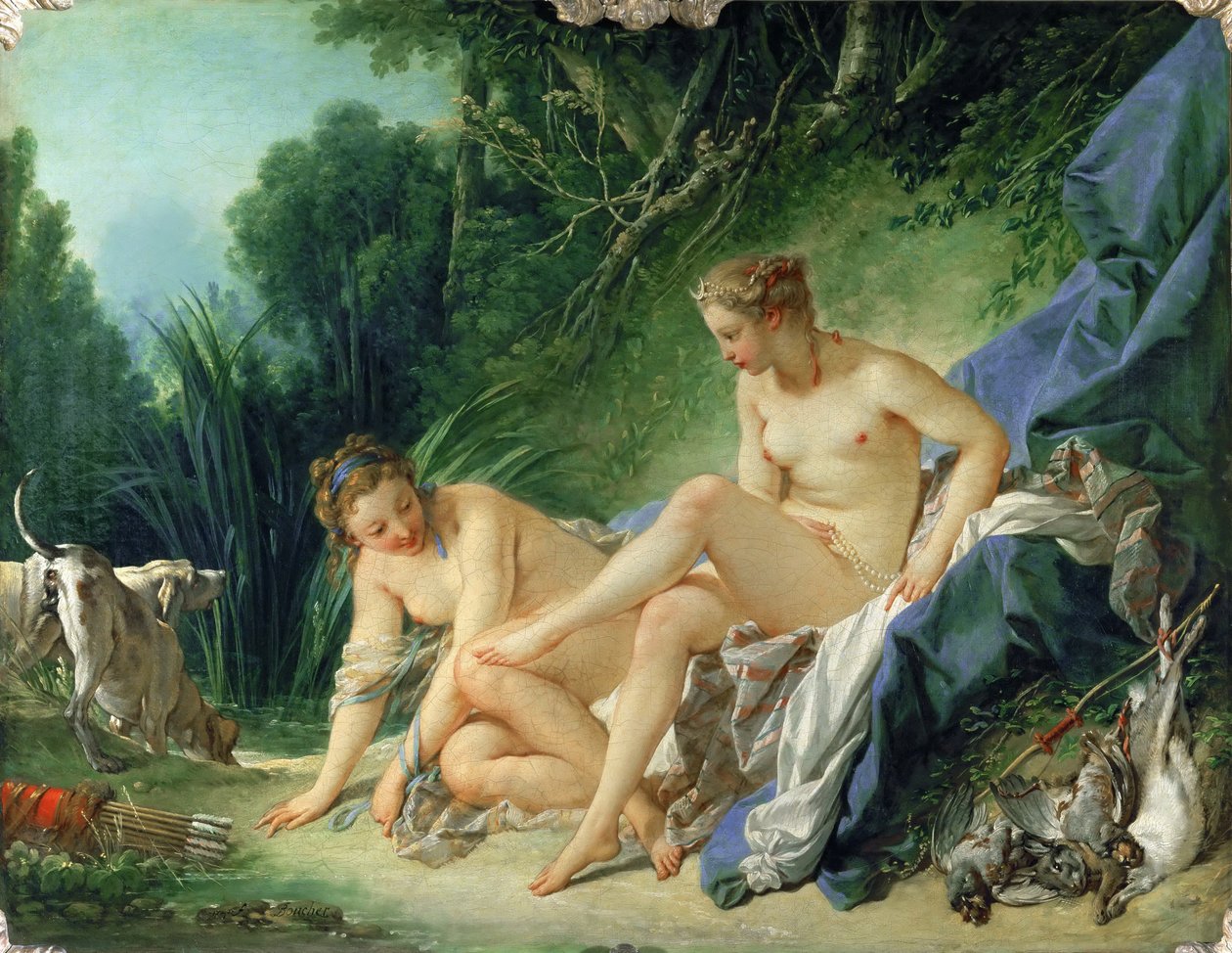 Diana efter badet af François Boucher