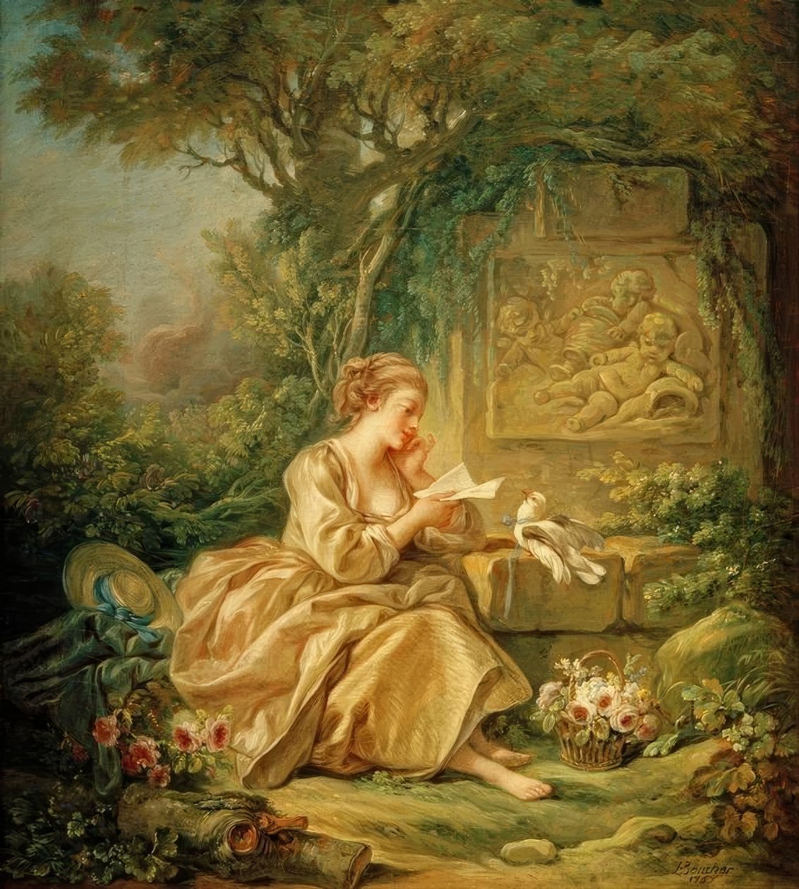Den hemmelige besked af François Boucher