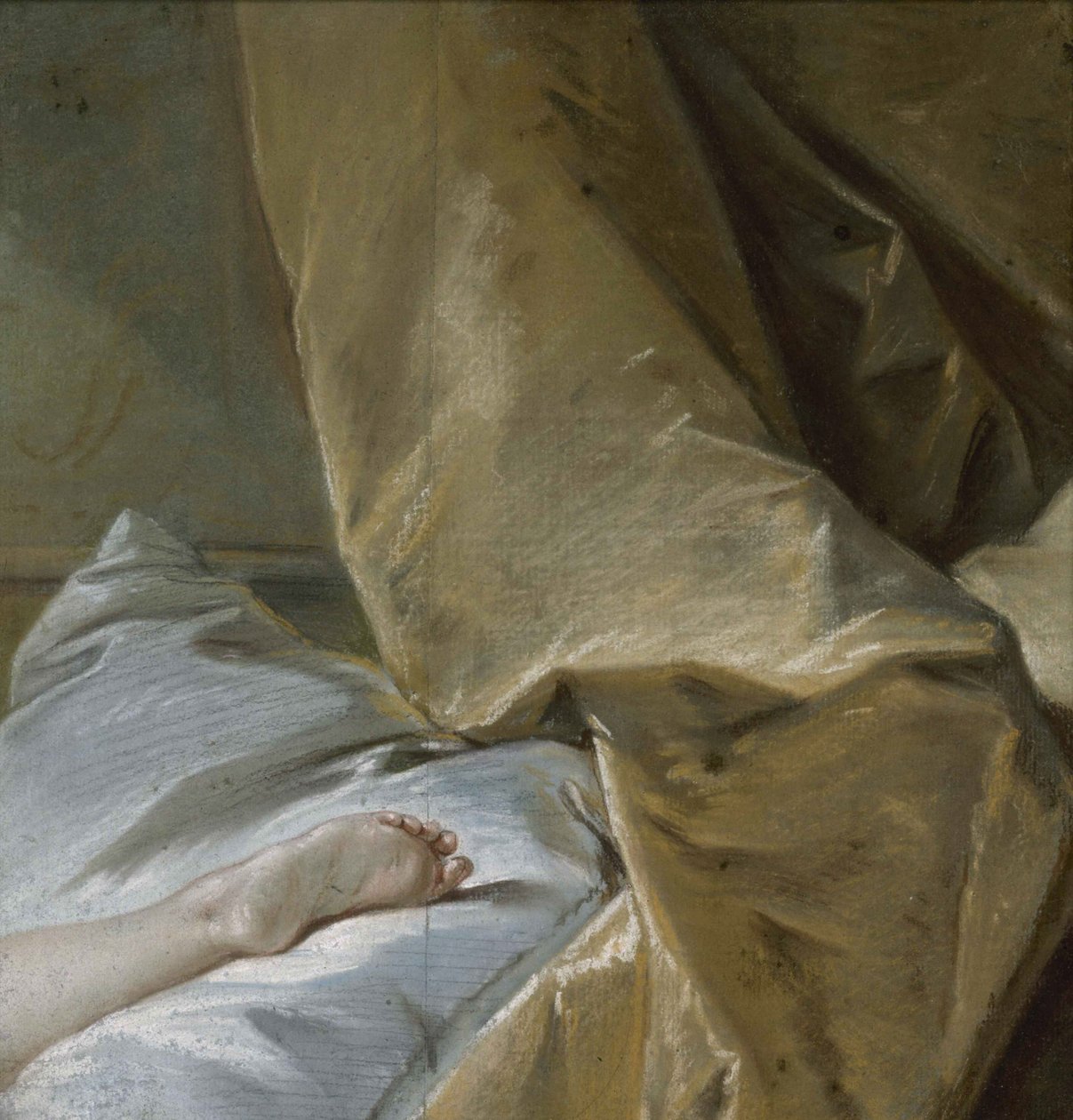 Fodstudie for den blonde Odalisque, ca 1751. af François Boucher