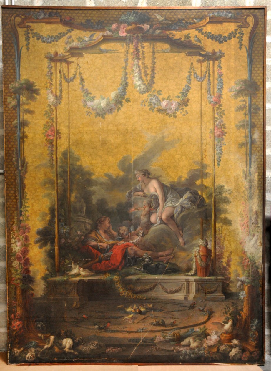 François BOUCHER, Maurice JACQUES - CARTON DE TAPISSERIE. AURORE ET CEPHALE, GOB-21-001 af François Boucher