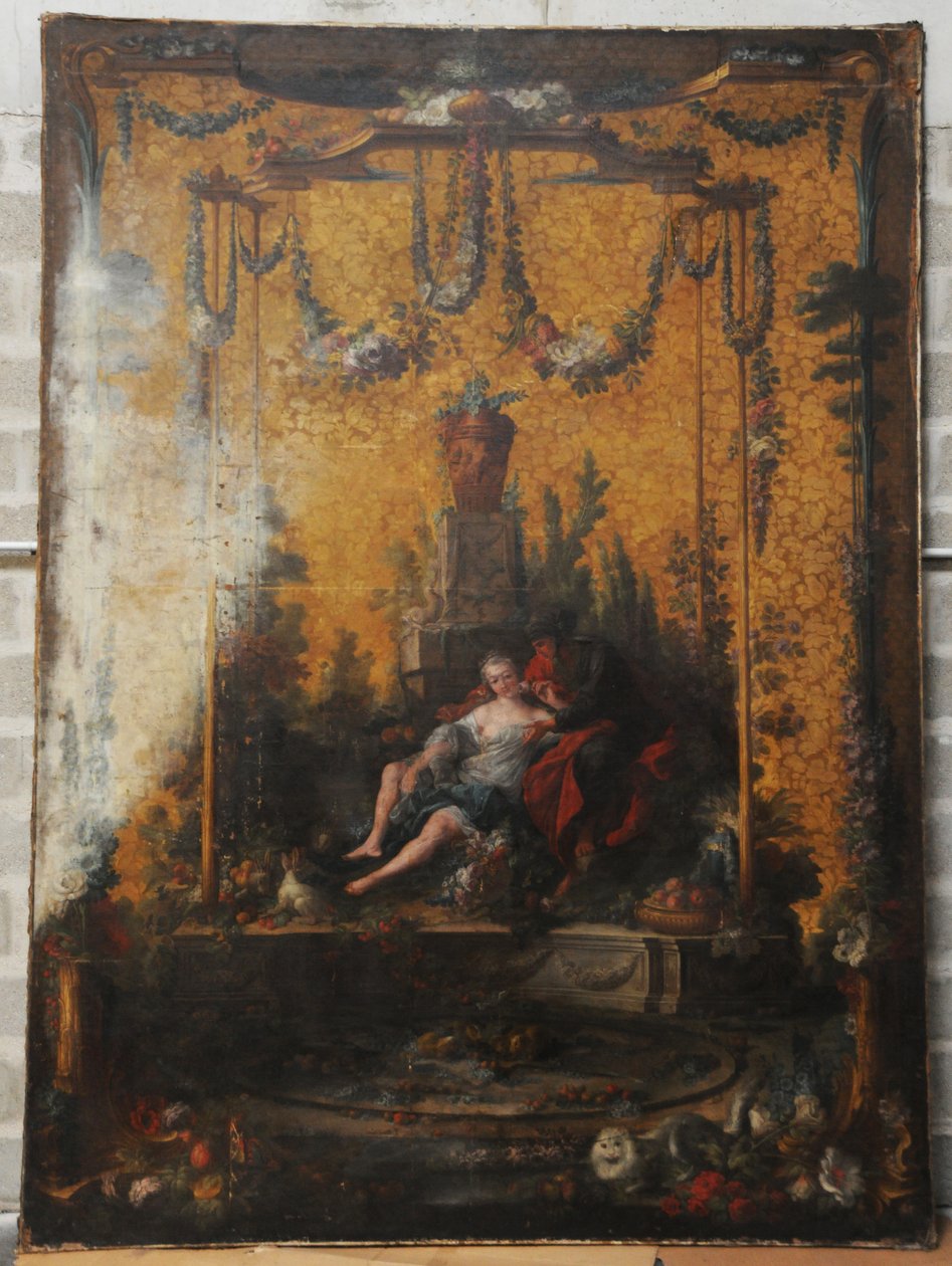 François BOUCHER, Maurice JACQUES - CARTON DE TAPISSERIE. VERTUMNE ET POMONE, GOB-20-001 af François Boucher
