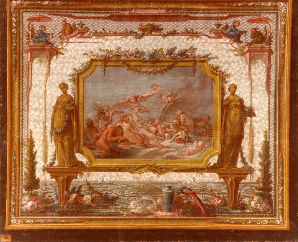 François BOUCHER, Maurice JACQUES - MODEL TIL TAPESTRY. Venus på vandet, GOB-28-001 af François Boucher