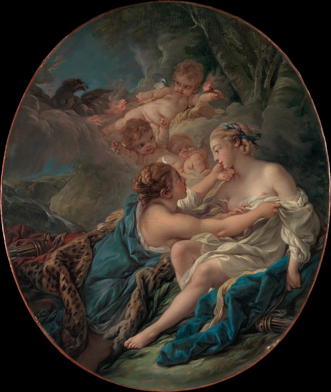 Jupiter, i Dianas skikkelse, og Callisto, 1763 af François Boucher