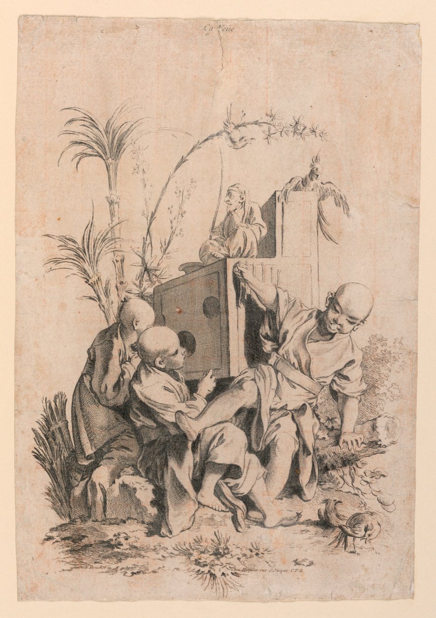 La Veue (Sight) fra serien Les Cinq Senses (The Five Senses) af François Boucher