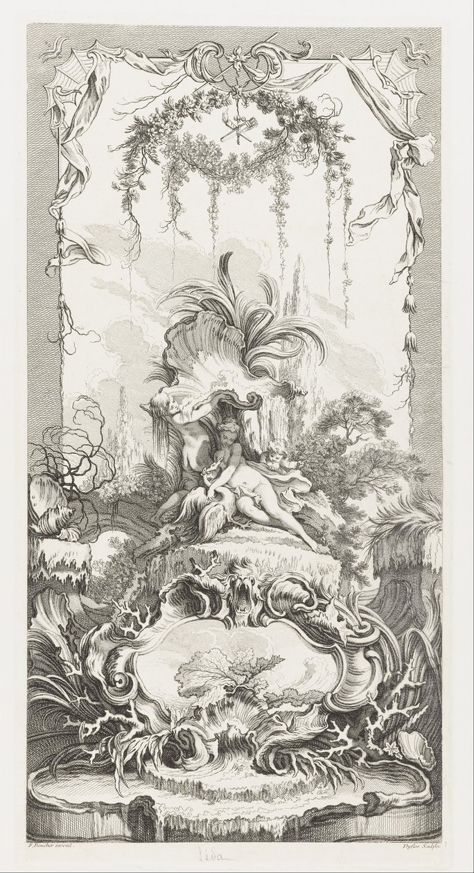 Leda i nye stykker til skærme (nye begreber til skærme) af François Boucher