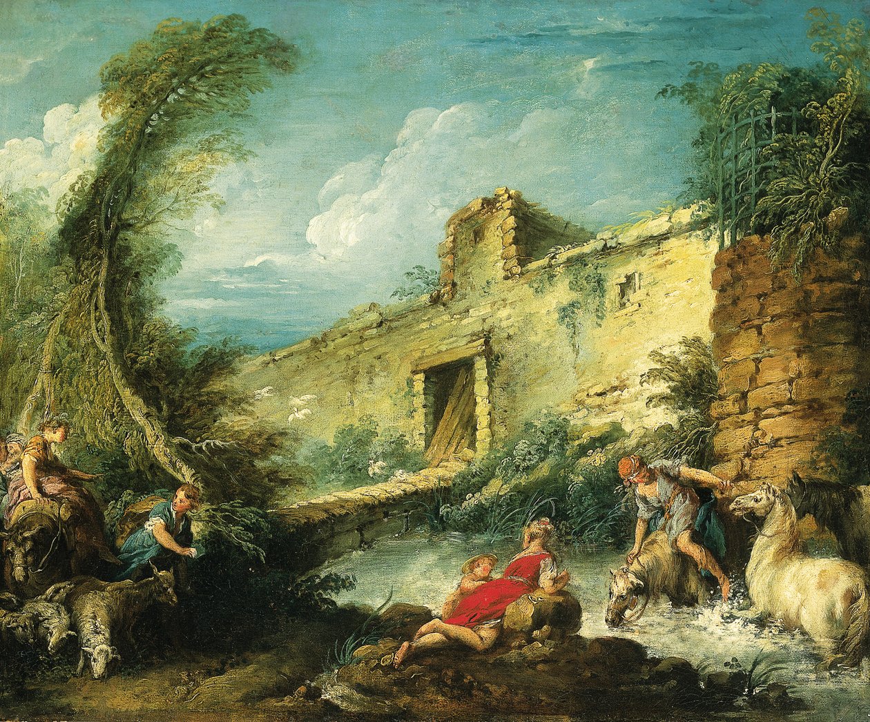 Passage du Gue af François Boucher