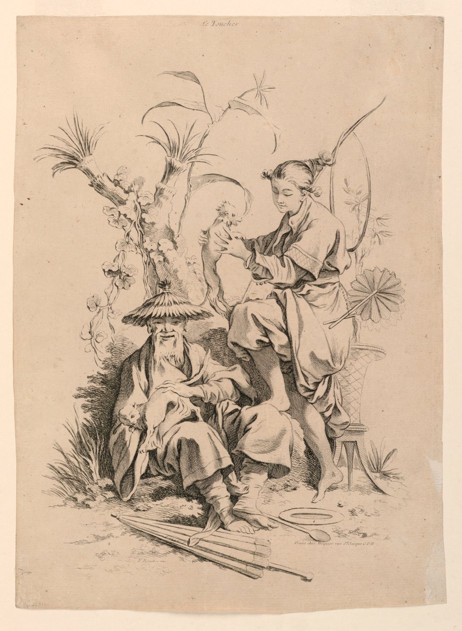 Le Toucher (Touch) fra serien Les Cinq Senses (The Five Senses) af François Boucher