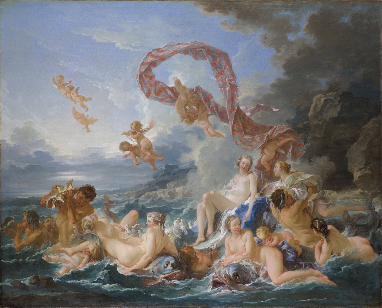 Venus triumf - Venus triumf - Boucher, Francois (1703-1770) - 1740 - Olie på lærred - 130x162 - Nationalmuseum Stockholm af François Boucher