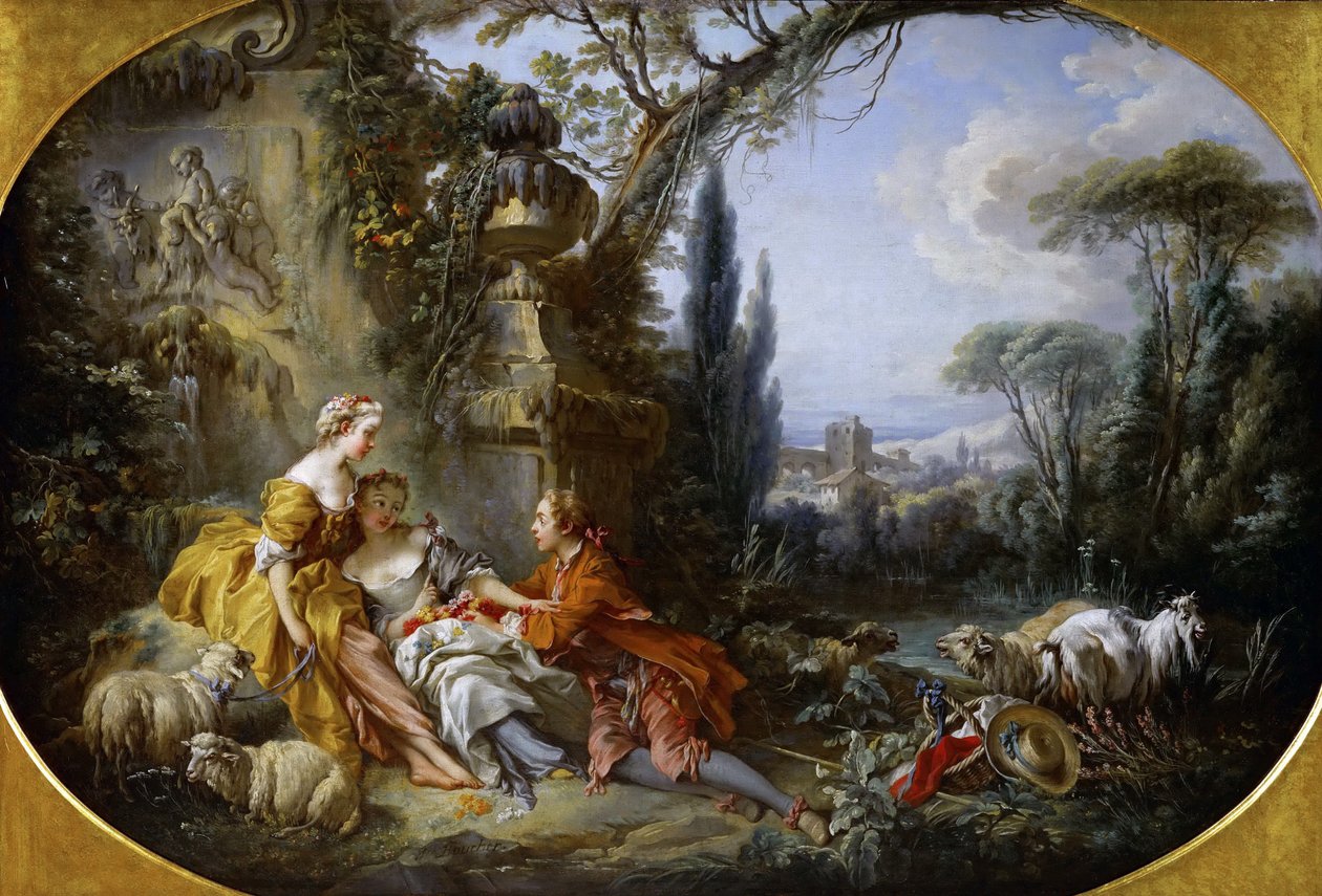 Landlivets charme Fornøjelser ved livet på landet af François Boucher