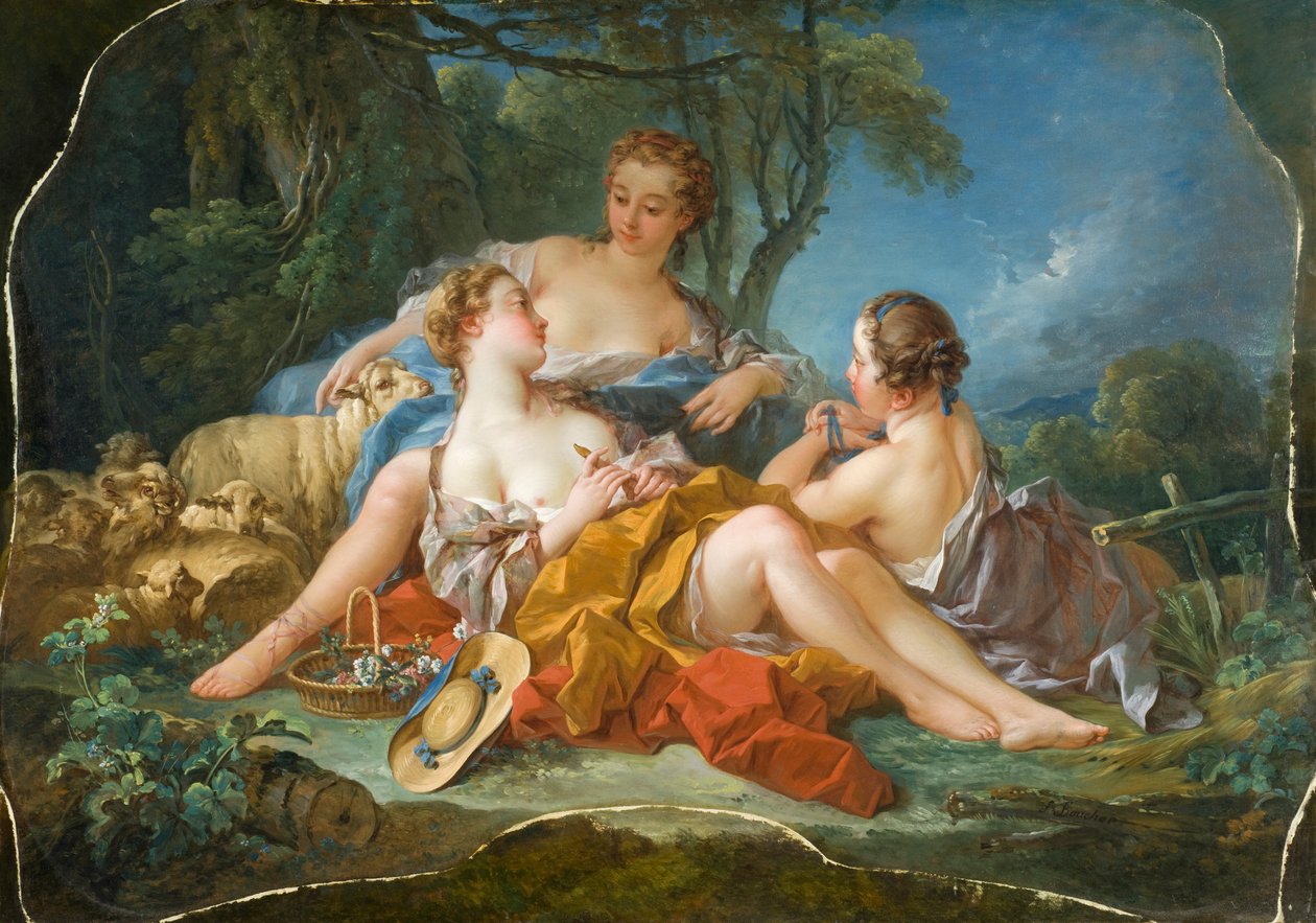De pastorale betroelser, c.1745 af François Boucher