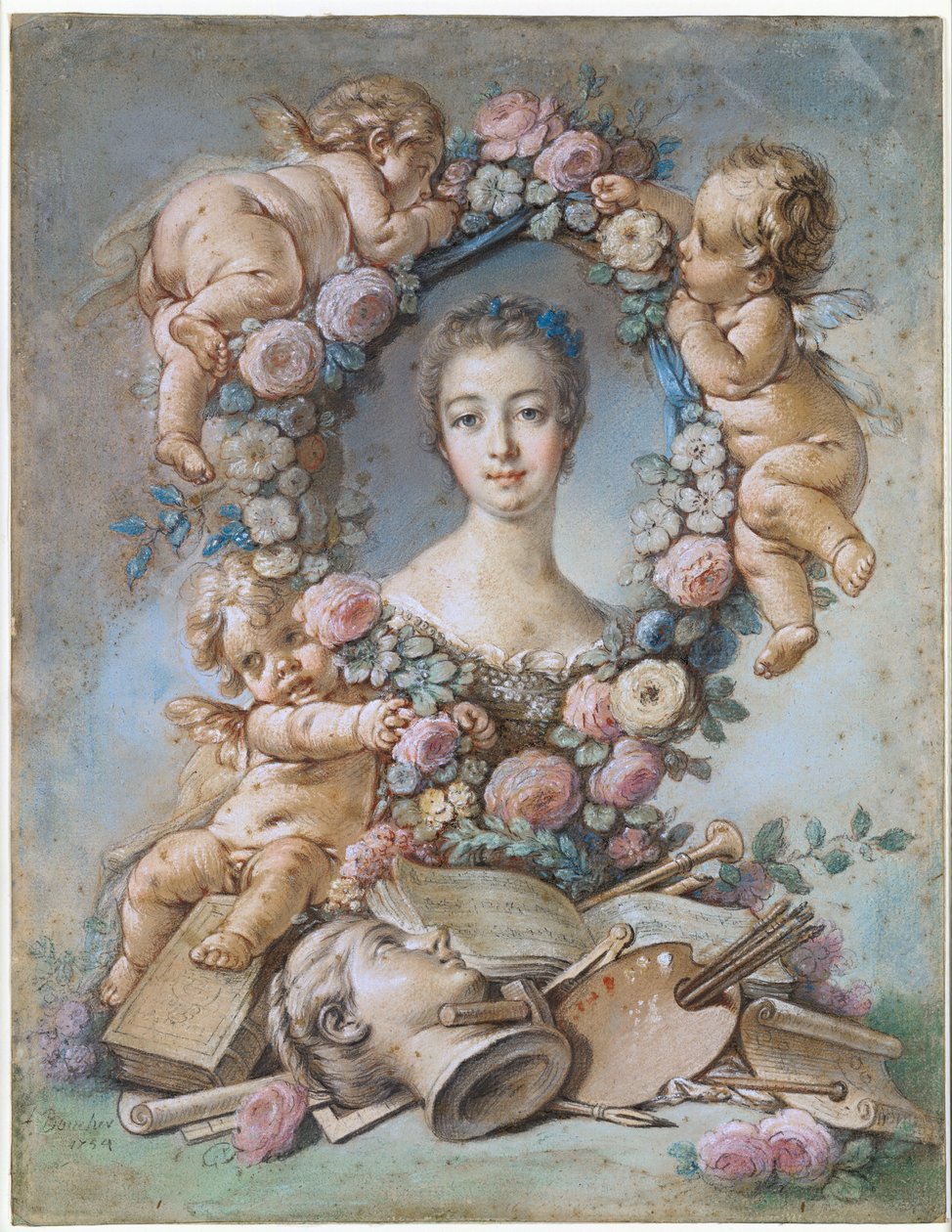 Madame de Pompadour af François Boucher