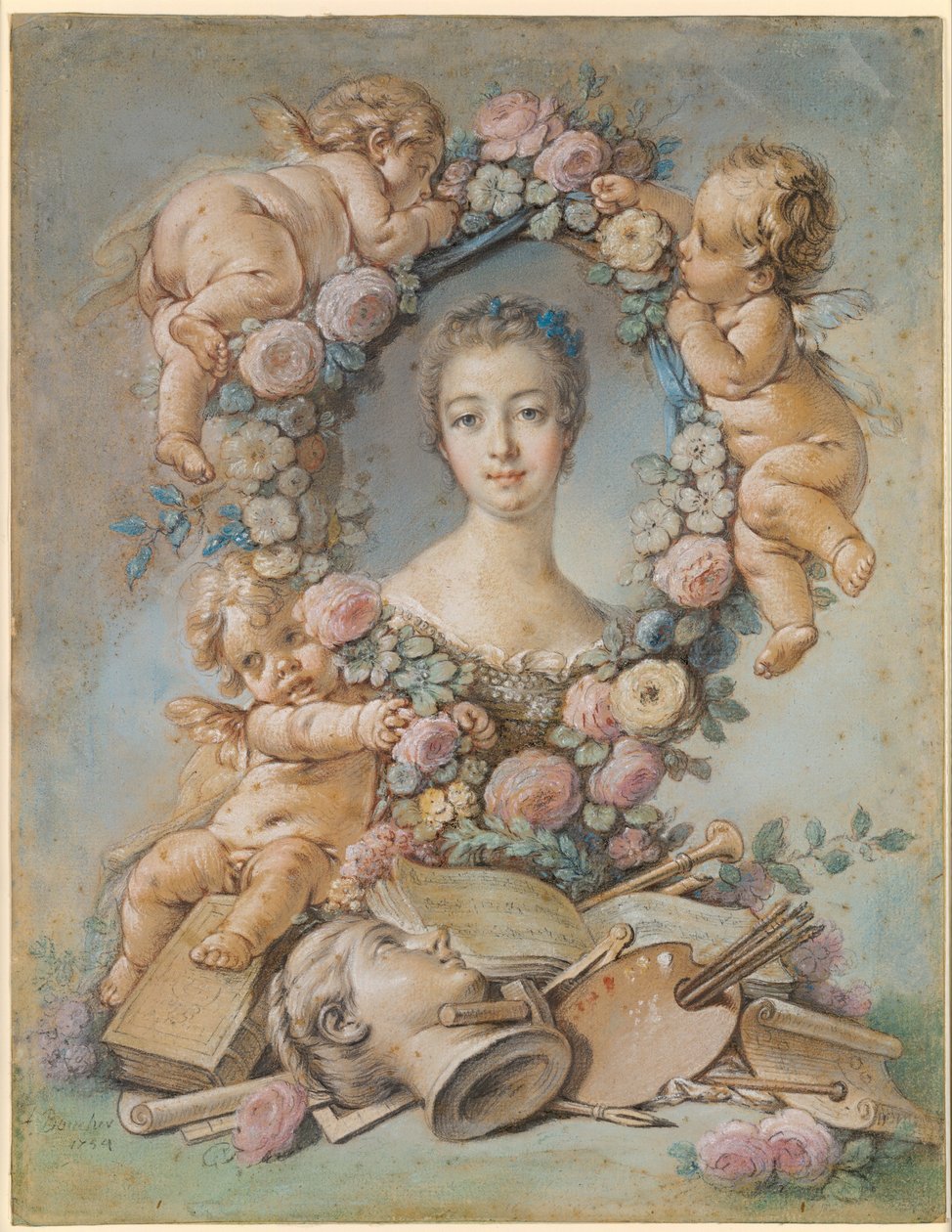Madame de Pompadour af François Boucher