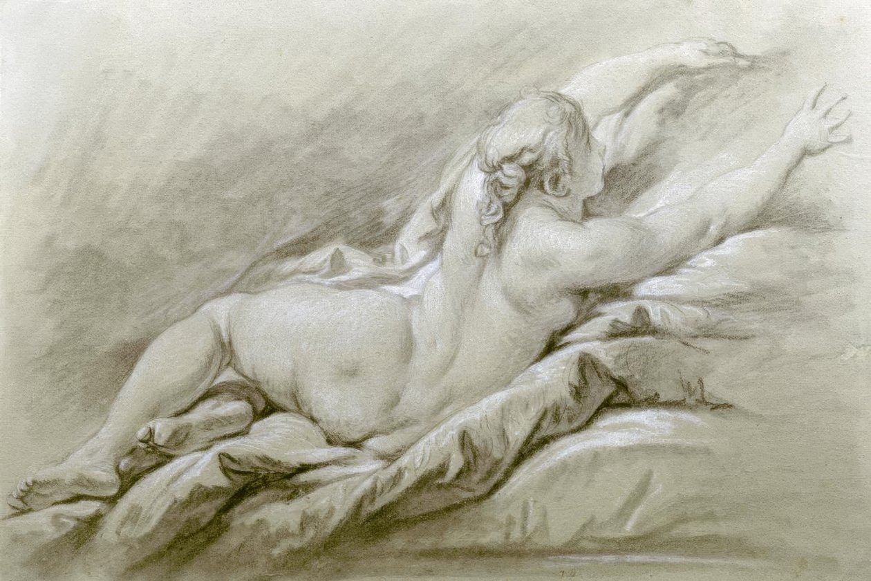 Liggende nøgen af François Boucher