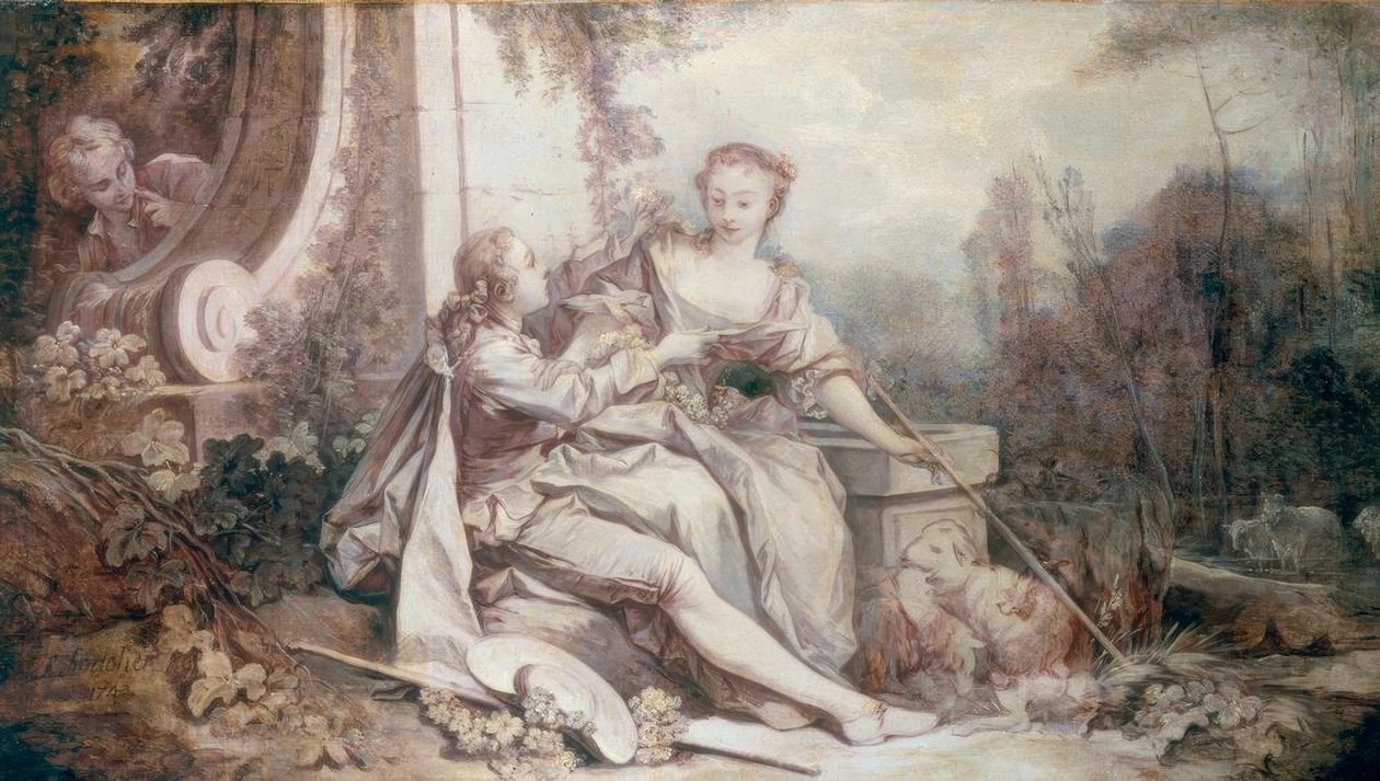 Guirlande pastoral af François Boucher