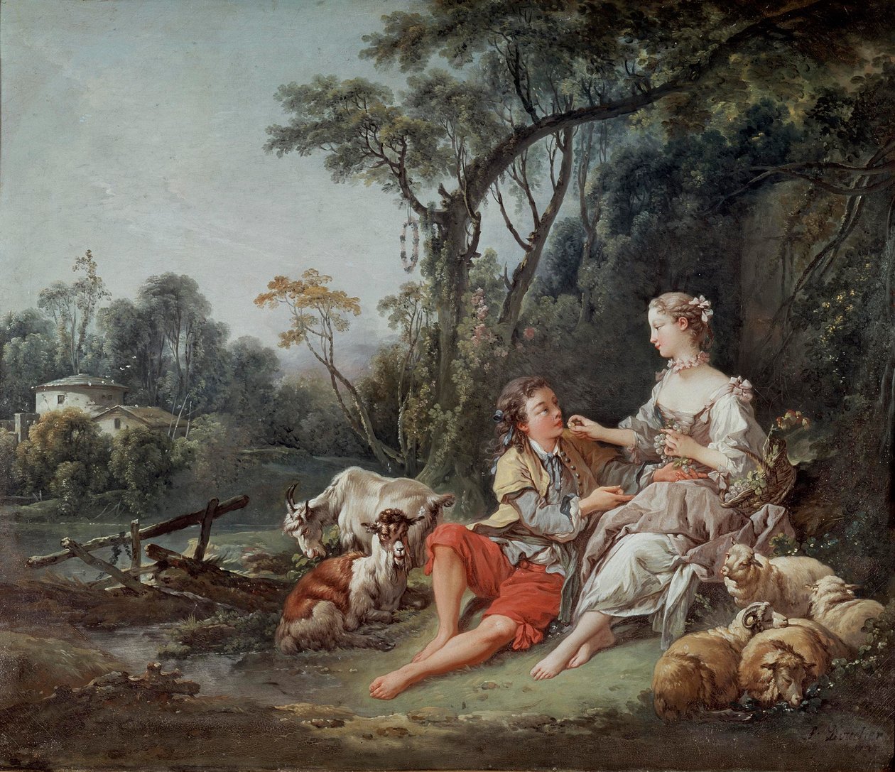 Tænker han på druer?, 1747 af François Boucher