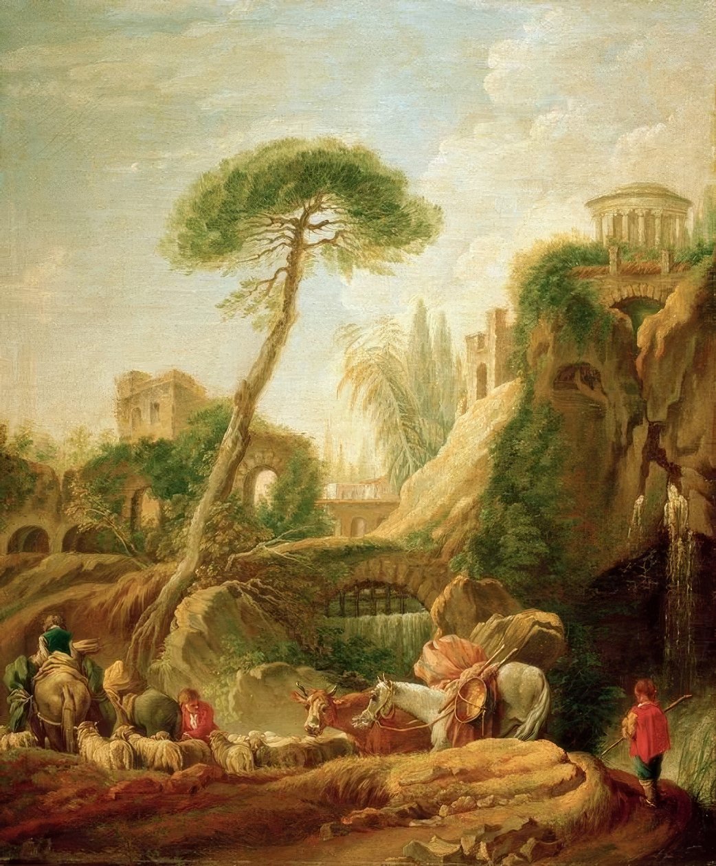 Fantasilandskab nær Tivoli af François Boucher