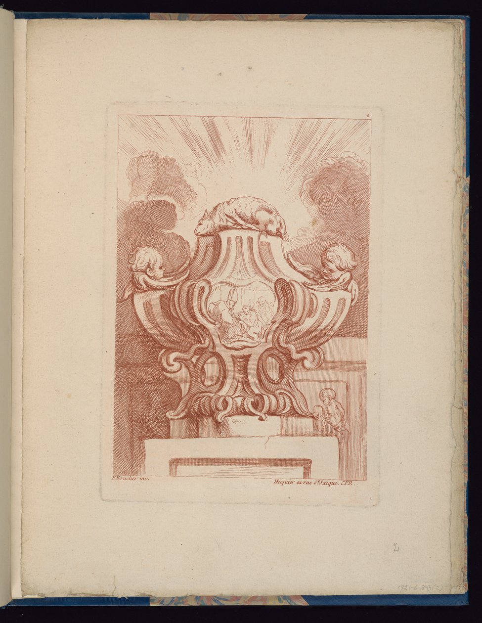 Tallerken 2, Livre de vases (Vasernes Bog) af François Boucher