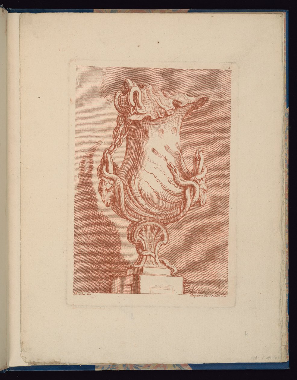 Tallerken 4, Livre de vases (Vasernes Bog) af François Boucher