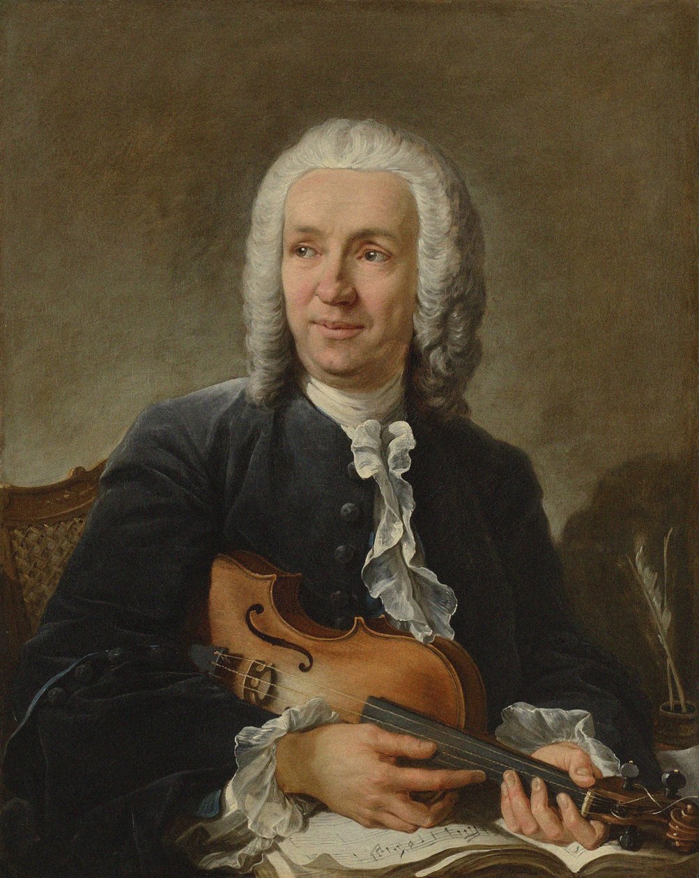 Portræt af komponisten Francesco Geminiani 1687-1762, ca. 1745 af François Boucher