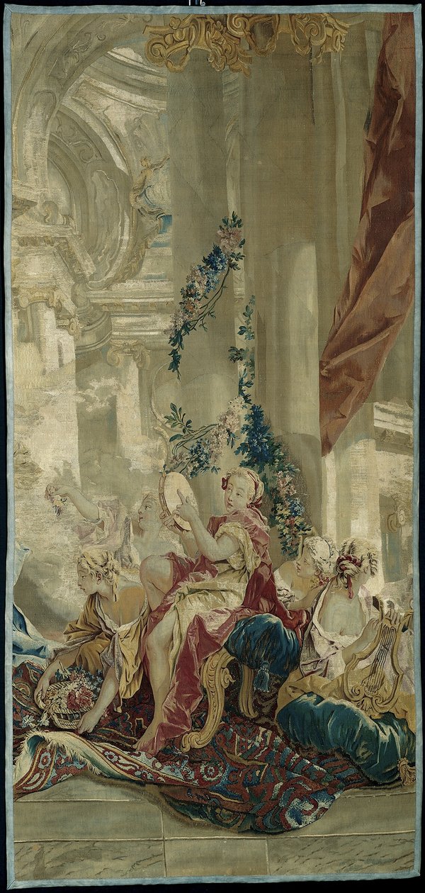 Psykes indtræden i Amors palads fra historien om Psyke af François Boucher