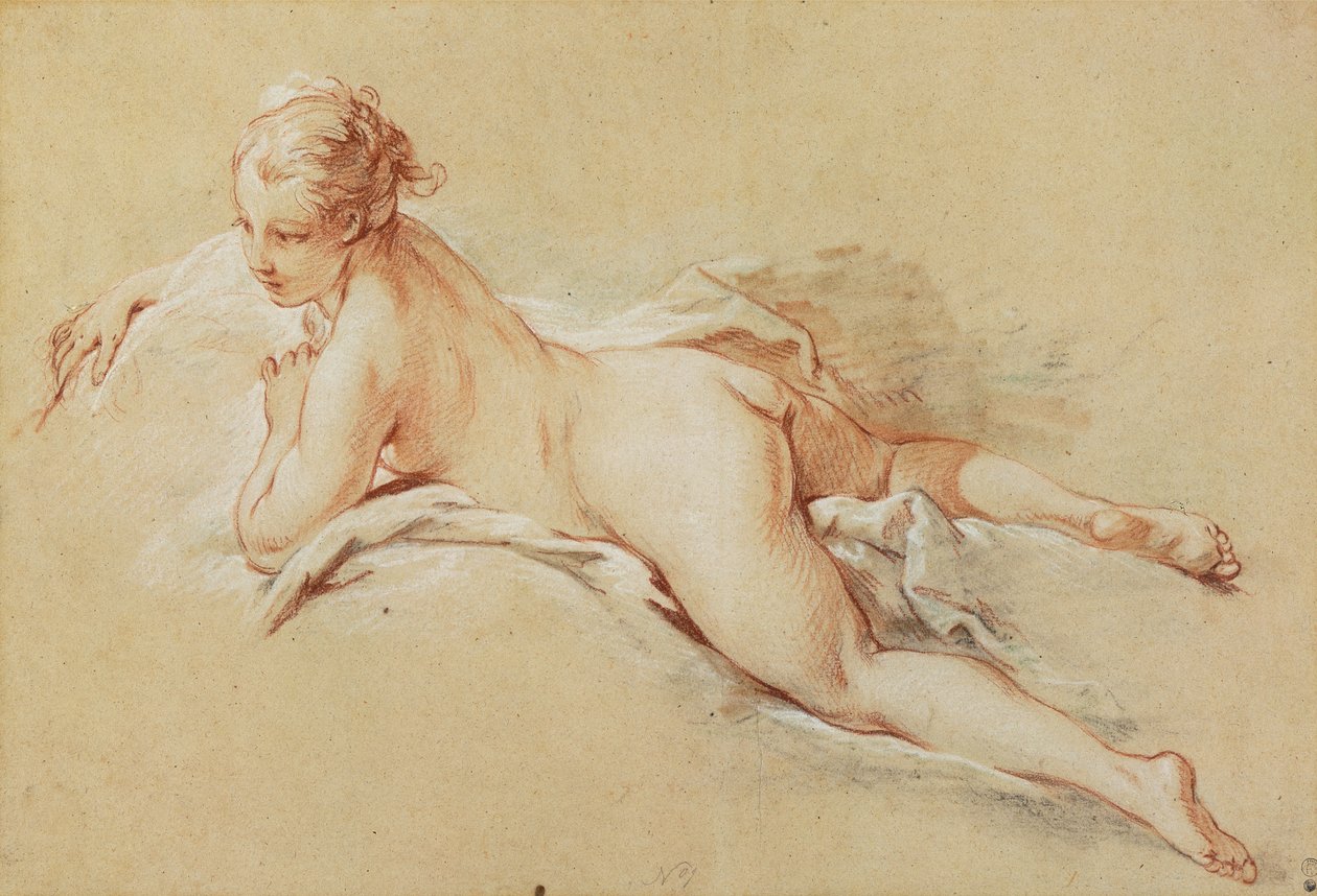 Liggende nøgen af François Boucher