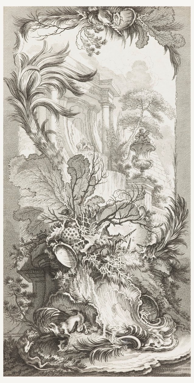 Rocaille (rokokodesign), i Nye stykker til skærme (Nye koncepter til skærme) af François Boucher