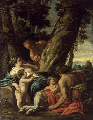 Satyr og nymfe, 1700-tallet af François Boucher