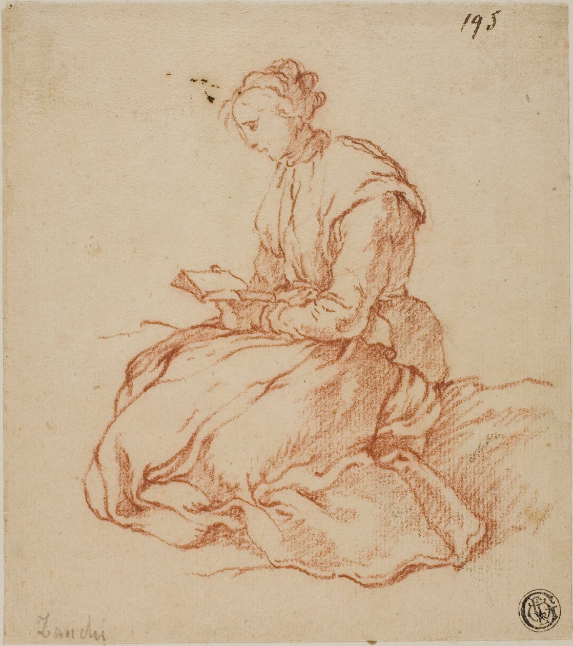 Siddende kvinde læser af François Boucher