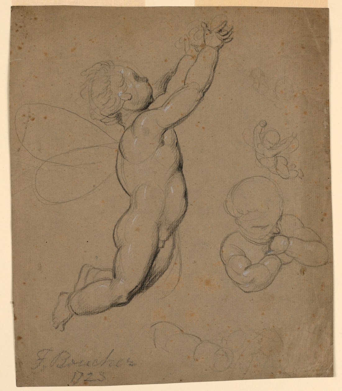 Undersøgelser af putti af François Boucher