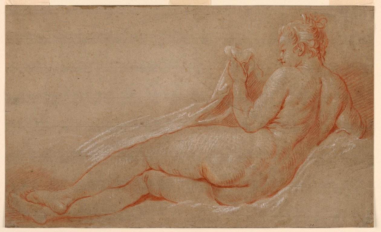 Undersøgelse for liggende nøgen af François Boucher