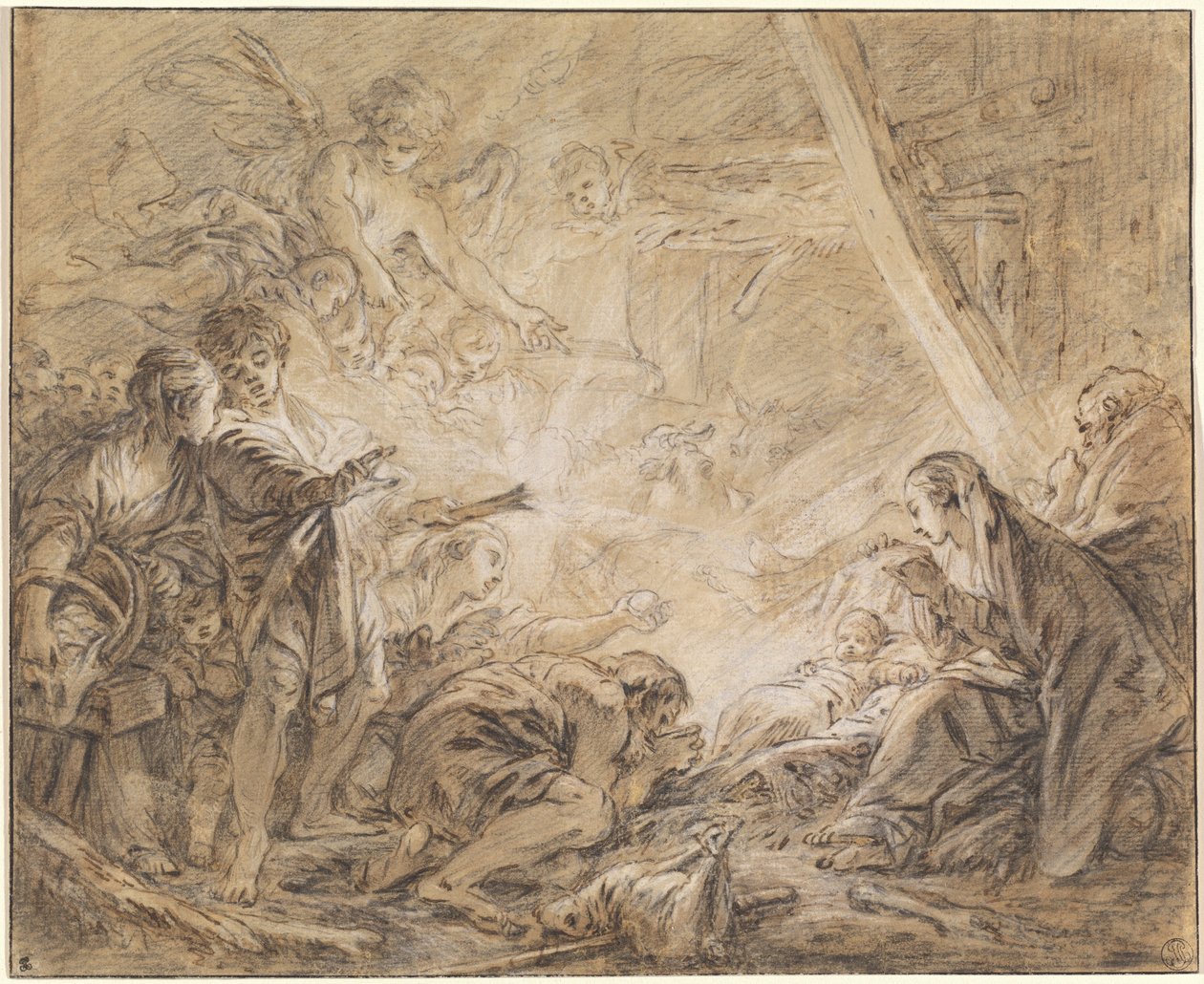 Hyrdernes tilbedelse af François Boucher