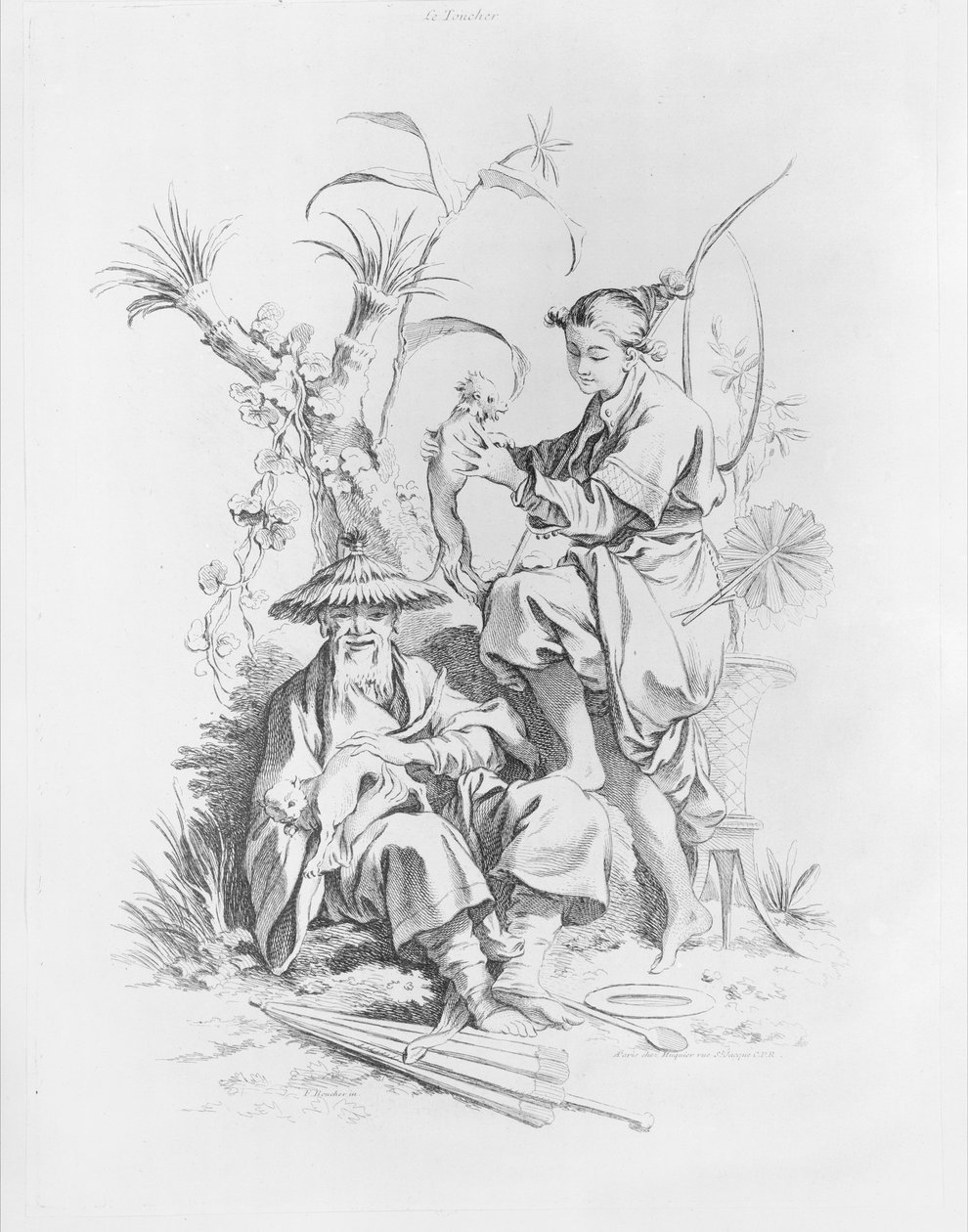 De fem sanser, 1720-70. af François Boucher