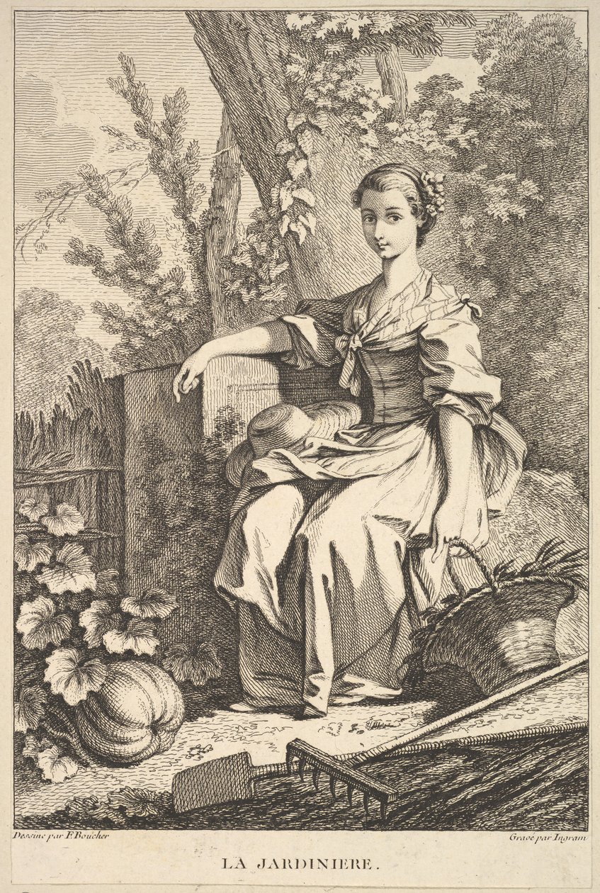 Gartneren, 1741-63. af François Boucher