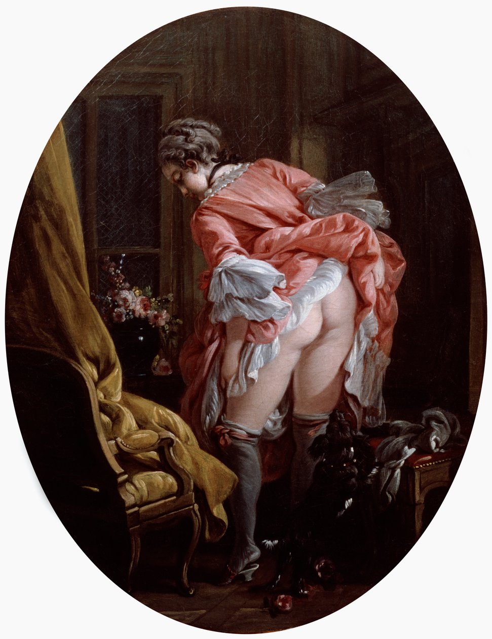 The Raised Skirt, 1742 af François Boucher