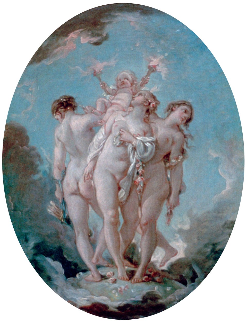 De tre nåder, c1725-1770 af François Boucher