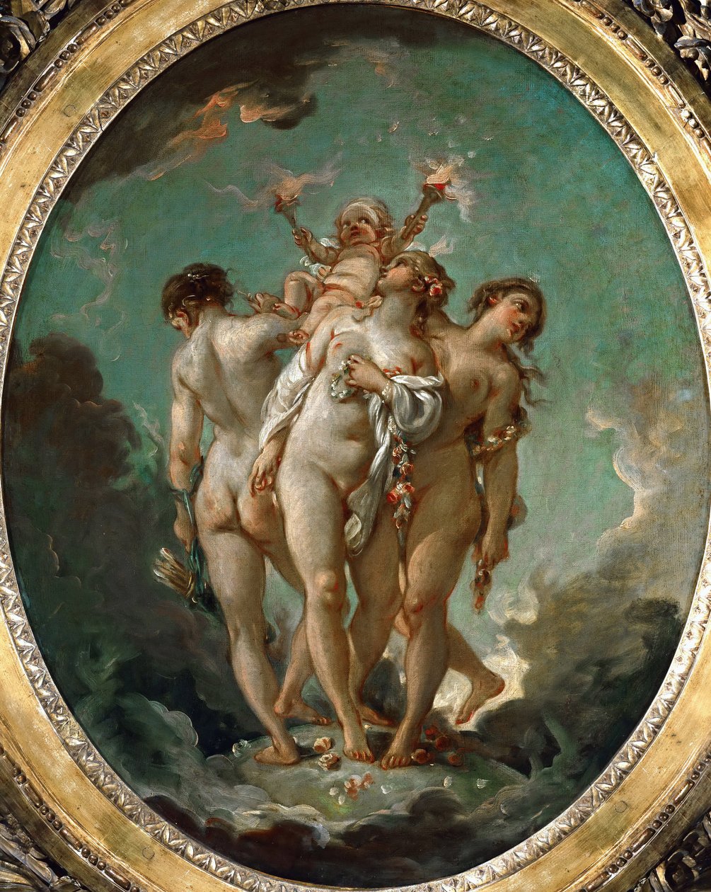 De tre nåder holder Amor af François Boucher